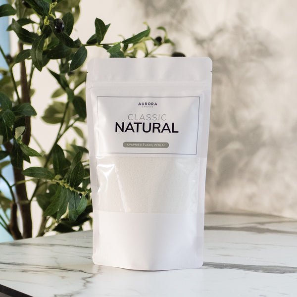 CLASSIC NATURAL žvakės perlai | Aurora Candles